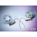 Chessex Hook Earrings Borealis Icicle Mini-Poly d20 Pair