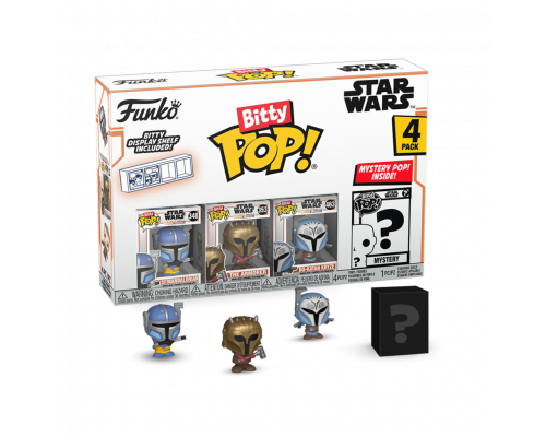 Funko Bitty POP! Mandalorian  - Heavy Mandalorian 4PK (3+1 Mystery Chase)