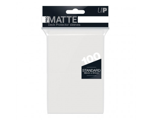 UP - Standard Deck Protector - PRO-Matte Clear (100 Sleeves)
