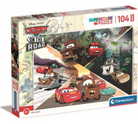 Clementoni CLE puzzle 104 maxi SuperKolor Disney CarsOn.23774