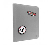 UP - Patchcraft Zippered 9-Pocket PRO-Binder Gray