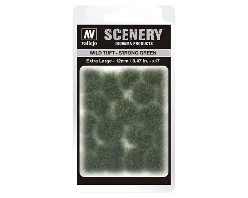 Vallejo - Scenery - Wild Tuft  Strong Green (12 mm)