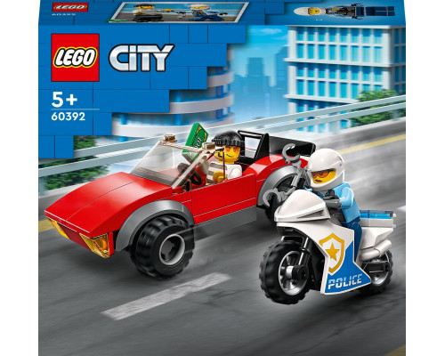 LEGO City Motocykl policyjny – pościg za samochodem 6szt. (60392)