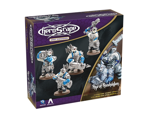 Heroscape Rising Tide Knight Primus Adelbern and Ordo Borealis Army Expansion  - EN