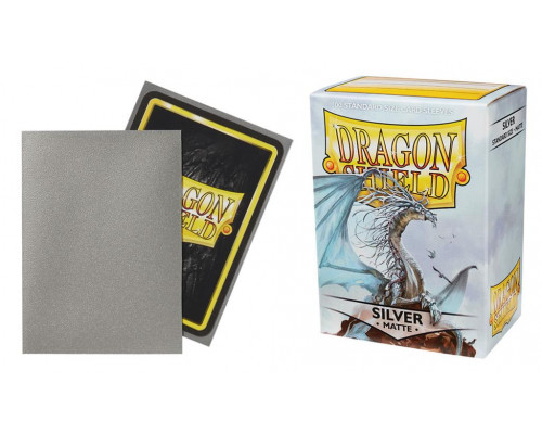 Dragon Shield Standard Sleeves - Matte Silver (100 Sleeves)