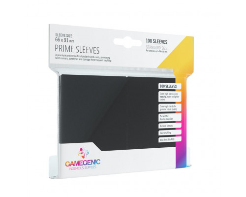 Gamegenic - Prime Sleeves Black (100 Sleeves)