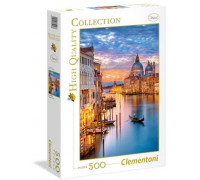 Clementoni Puzzle 500 elementów. HQC - Lighting Venice (35056 CLEMENTONI)