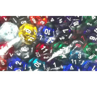 Chessex Translucent Bags of 50 Dice - Translucent d12