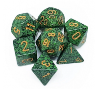 Chessex Speckled Polyhedral 7-Die Set - Golden Recon