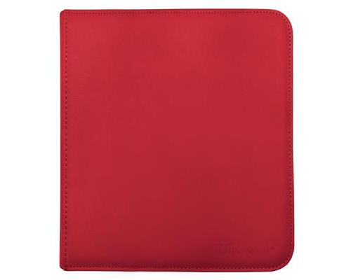 UP - 12-Pocket Zippered PRO-Binder - Red