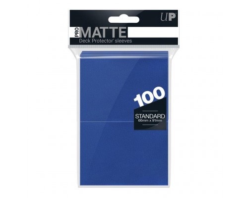 UP - Standard Deck Protector - PRO-Matte Blue (100 Sleeves)