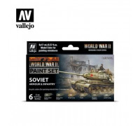 Vallejo WWII Soviet Armour & Infantry Paint Set