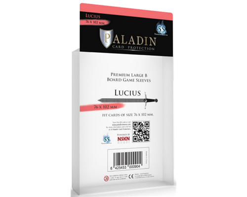 Paladin Sleeves - Lucius Premium Large B 76x102mm (55 Sleeves)