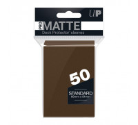 UP - Standard Sleeves - Pro-Matte - Non Glare - Brown (50 Sleeves)