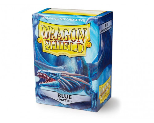 Dragon Shield Standard Sleeves - Matte Blue (100 Sleeves)