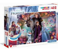 Clementoni Puzzle 40 podłogowe Super kolor Frozen 2