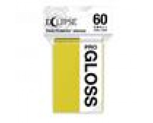 UP - Small Sleeves - Gloss Eclipse - Lemon Yellow (60 Sleeves)