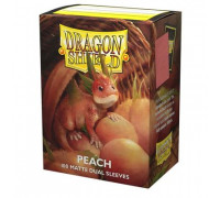 Dragon Shield Standard Matte Dual Sleeves - Peach Piip (100 Sleeves)