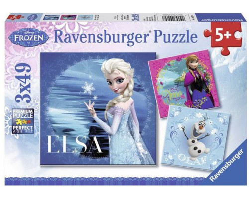Ravensburger Puzzle 3x49 Elsa Anna & Olaf - 092697