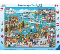 Ravensburger Puzzle 24 ramkowe Dzień w porcie 061525