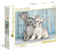 Clementoni Kot z królikiem 500 el. (35004)