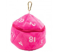 UP - D20 Plush Dice Bag - Hot Pink