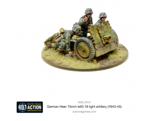 Bolt Action - German Heer 75mm leIG 18 light artillery (1943-45) - EN