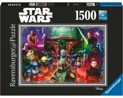 Ravensburger Puzzle 2D 1500 elementów Boba Fett. Łowca nagród