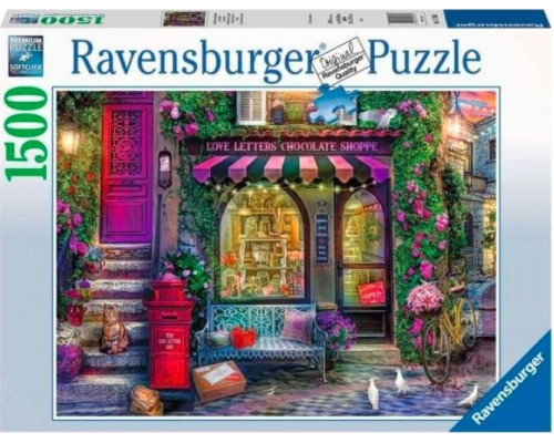 Ravensburger Puzzle 2D 1500 elementów Sklep z czekoladą