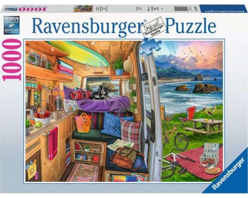 Ravensburger Puzzle 2D 1000 elementów Widok z kampera