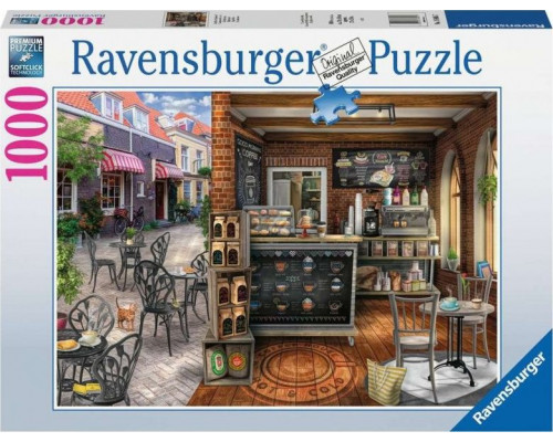 Ravensburger Puzzle 2D 1000 elementów Urocza kawiarnia