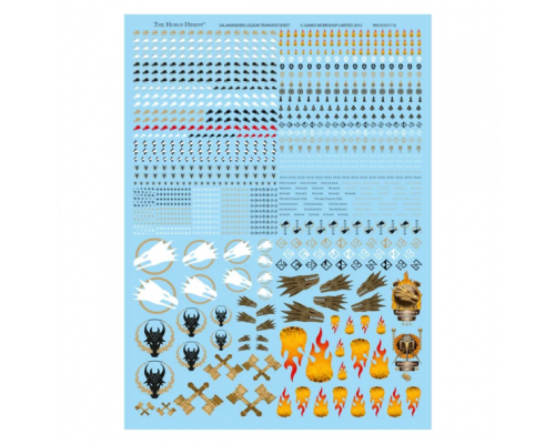 Salamanders Legion Transfer Sheet