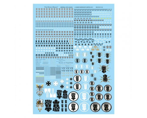 Imperial Fists Legion Transfer Sheet