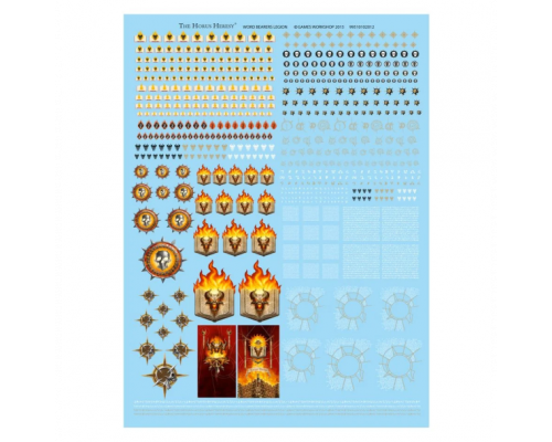 Word Bearers Legion Transfer Sheet