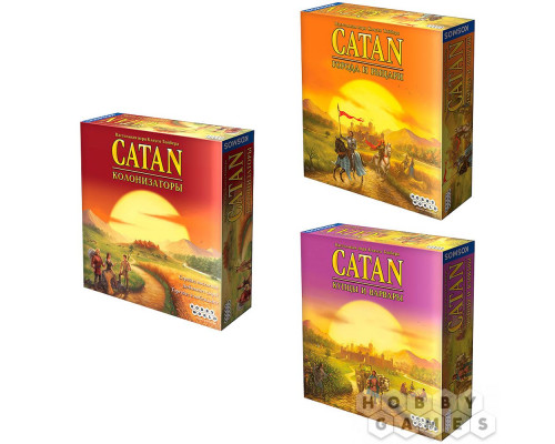 Настольная игра Набор игр Catan: "Покорители земель"