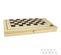 Настольная игра Стоклеточные деревянные шашки
