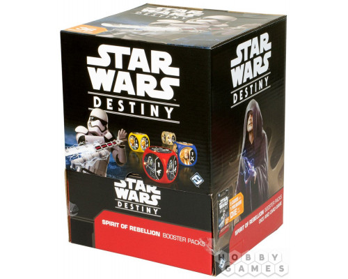 Star Wars Destiny: Spirit of Rebellion - дисплей бустеров на английском языке