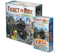 Настольная игра Набор игр "Ticket to Ride: Европа + дополнение Европа: 1912"