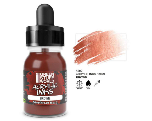 Acrylic Ink Opaque - Brown