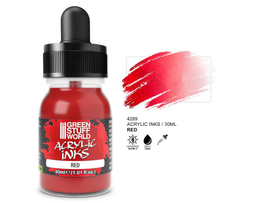 Acrylic Ink Opaque - Red