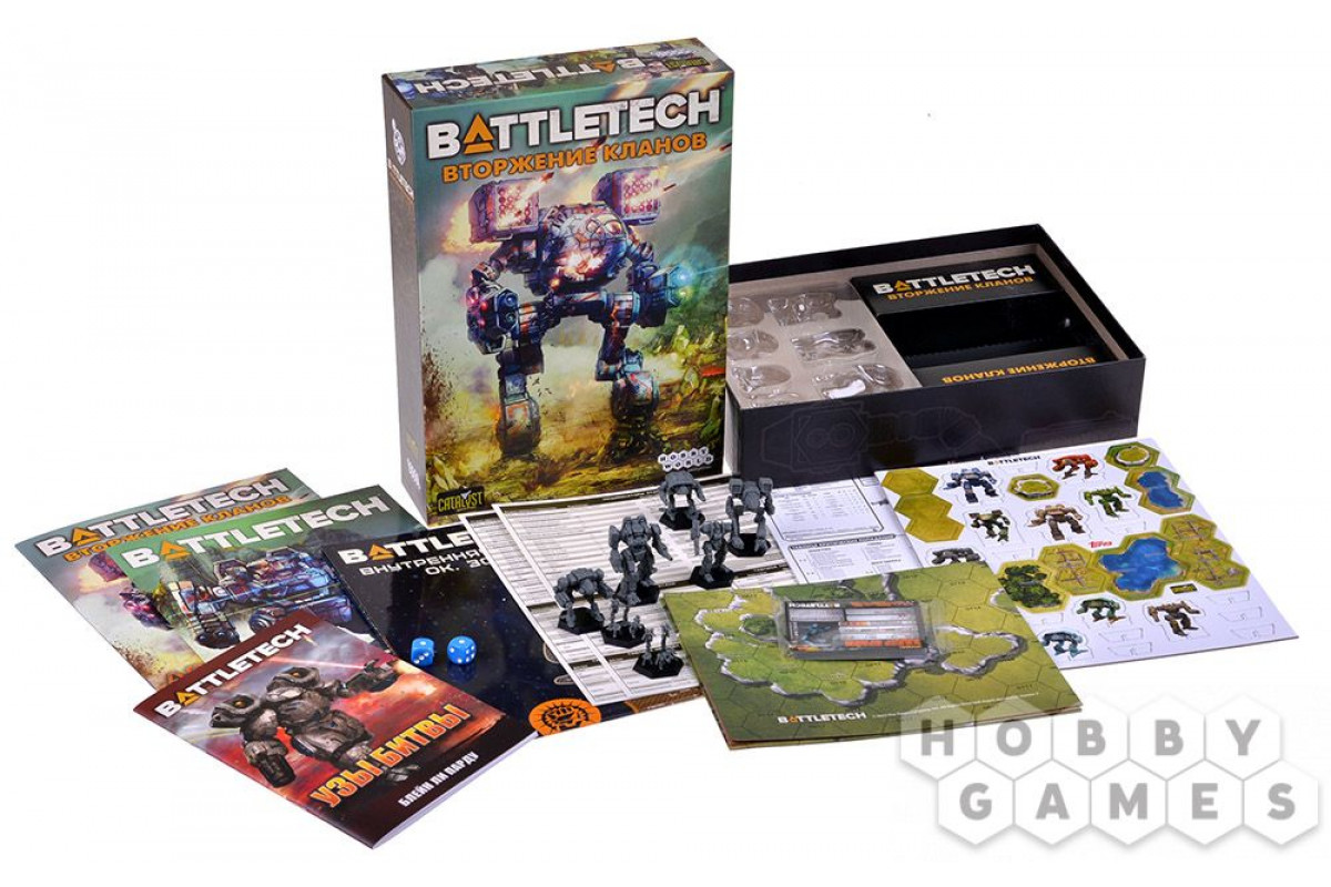 Board Games BattleTech: Вторжение Кланов (RU) - Darkwood.lv