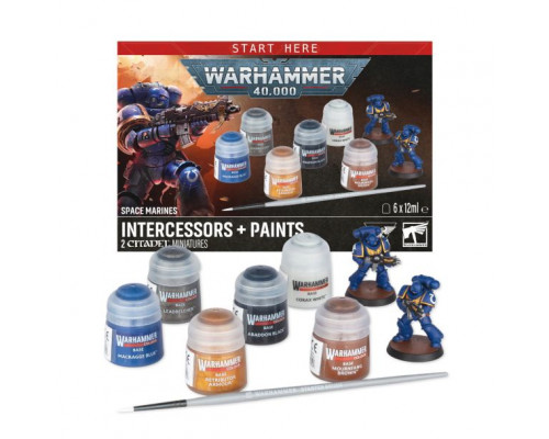 Space Marine Intercessors + Paints
