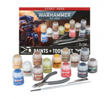 Warhammer 40K Paints + Tools Set