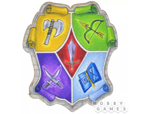 Значок деревянный "Как победить дракона. Герб"