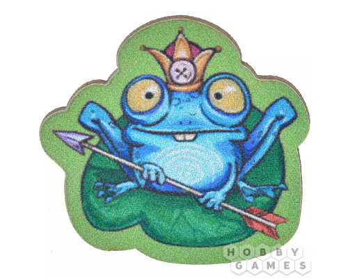 Значок деревянный "Как победить дракона. Лягушка"