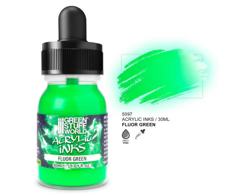 Fluor Acrylic Ink - Green