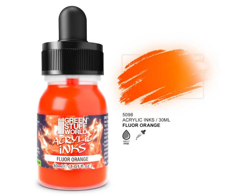 Fluor Acrylic Ink - Orange