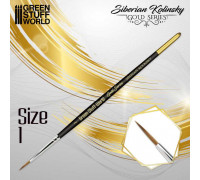 GOLD SERIES Siberian Kolinsky Brush - Size 1