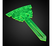 Deep Strike Ruler Template 9" - Fluor Green