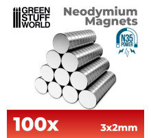 Neodymium Magnets 3x2mm - 100 units (N35)